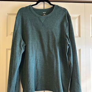 Sonoma Men's Teal Crewneck Sweater